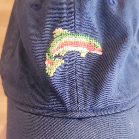 GUC Smathers & Branson Baseball Cap with Needlepoint Fish, OS - Picture 4 of 7